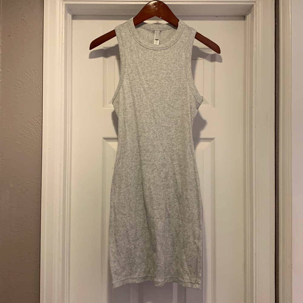 Skims Cotton Rib Tank Dress - Gray